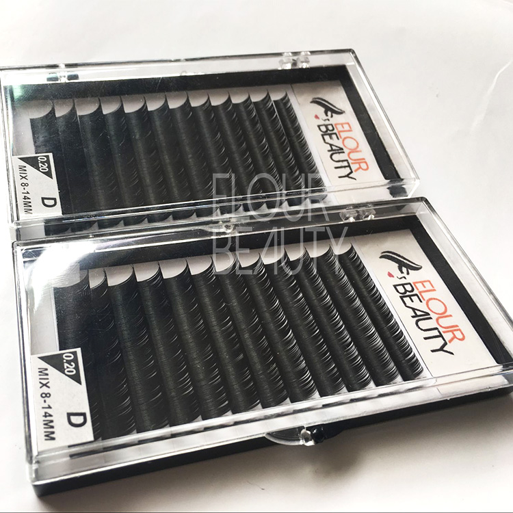 Mink 3D eyelash extensions reviews custom package wholesale EJ97